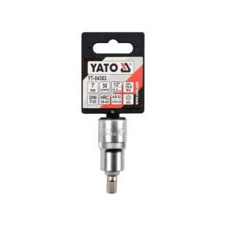 YATO nástrčný kľúč na bity Allen 1/2" 7 mm CrV