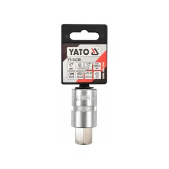 YATO nástrčný kľúč na bity Allen 1/2" 17 mm CrV
