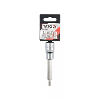   YATO Dlhý nástrčný kľúč na bity Allen 1/2" 5 mm CrV