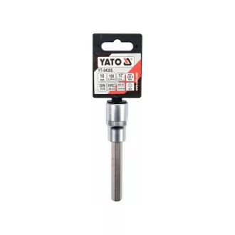   YATO Dlhý nástrčný kľúč na bity Allen 1/2" 10 mm CrV