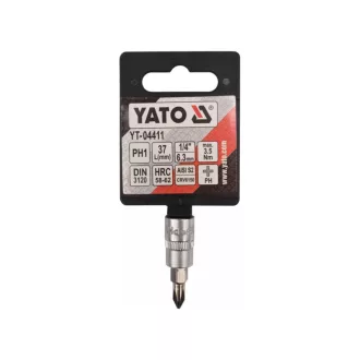 YATO nástrčný kľúč Phillips 1/4" PH1 CrV