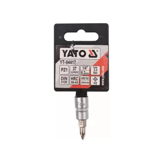YATO nástrčný kľúč na bity Pozidriv 1/4" PZ1 CrV