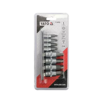   YATO súprava šesťhranných nástrčných kľúčov 8 kusov 1/4" 3/8"