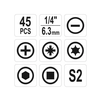 Sada hrotov YATO 40 kusov