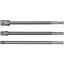 Sada adaptérov YATO nástrčných kľúčov 3 diely 1/4" Hex -> 1/4", 3/8", 1/2" štvorcový CrV