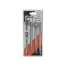 Sada adaptérov YATO nástrčných kľúčov 6 dielov 1/4" Hex -> 1/4", 3/8", 1/2" štvorcový CrV