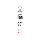 YATO Ručný rohový skrutkovač 90° 105 mm