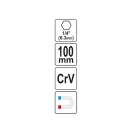 YATO sklopný držiak bitov 100 mm 1/4" magnetický CrV
