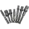 Sada adaptérov YATO nástrčných kľúčov 8 dielov 1/4" Hex -> 1/4", 3/8", 1/2" štvorcový CrV