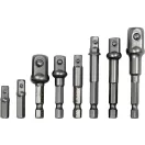 Sada adaptérov YATO nástrčných kľúčov 8 dielov 1/4" Hex -> 1/4", 3/8", 1/2" štvorcový CrV