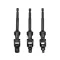 Sada adaptérov YATO nástrčných kľúčov 3 diely 1/4" Hex -> 1/4" 3/8" 1/2" štvorcový CrV