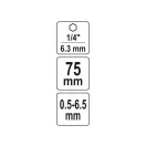 YATO skľučovadlo 0,5-6,5 mm 1/4" Hex (rýchle skľučovadlo)
