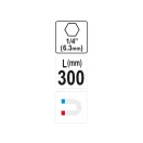 YATO držiak bitov 300 mm 1/4" magnetický