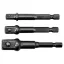 Sada adaptérov YATO nástrčných kľúčov 3 diely 1/4" Hex -> 1/4", 3/8", 1/2" štvorec
