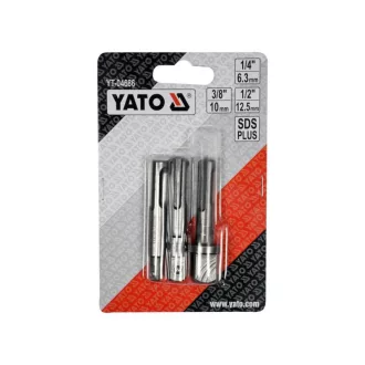   Sada adaptérov YATO nástrčných kľúčov 3 diely SDS-Plus -> 1/4", 3/8", 1/2" štvorec