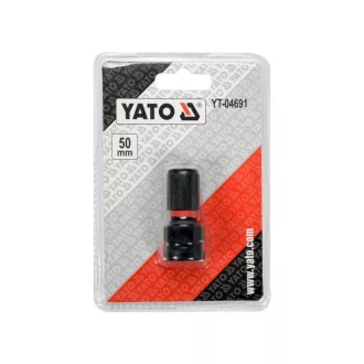   YATO adaptér hrotu 1/2" štvorec->1/4" šesťhran 50 mm (pre vysoký krútiaci moment)