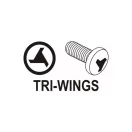Hrot bitov YATO Tri-Wing TW0 + TW1 x 100 mm (2 ks)