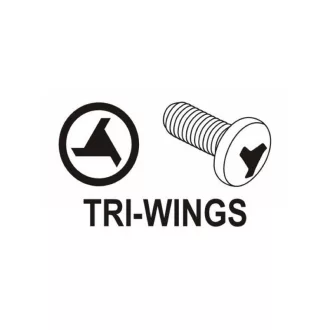 Hrot bitov YATO Tri-Wing TW0 + TW1 x 100 mm (2 ks)