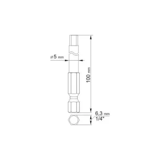 YATO hrot imbus 3,0 + 5,0 mm x (2 ks)