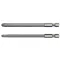 Hrot bitov YATO Tri-Wing NR2 + NR4 x 100 mm (2 ks)