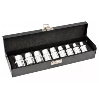   YATO Sada nástrčných kľúčov 9-dielna externá Torx 1/2" E10-E24 CrV
