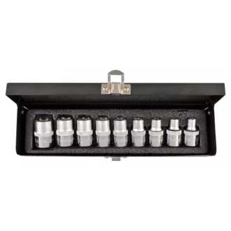  YATO Sada nástrčných kľúčov 9-dielna externá Torx 1/2" E10-E24 CrV