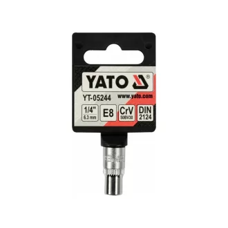 YATO nástrčný kľúč vonkajší torx 1/4" E8 CrV