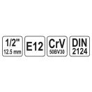 YATO nástrčný kľúč vonkajší torx 1/2" E12 CrV