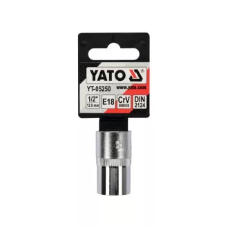 YATO nástrčný kľúč vonkajší torx 1/2" E18 CrV