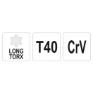 YATO Torx kľúč T40 dlhý
