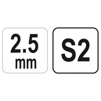 YATO T-kľúč Allen 2,5 mm CrV