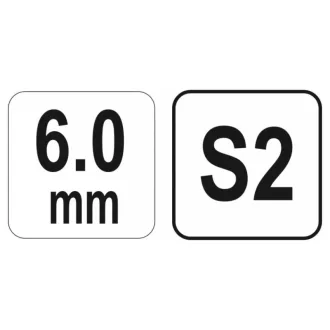 YATO imbusový kľúč T-kľúč 6,0 mm / 17 x 200 mm S2