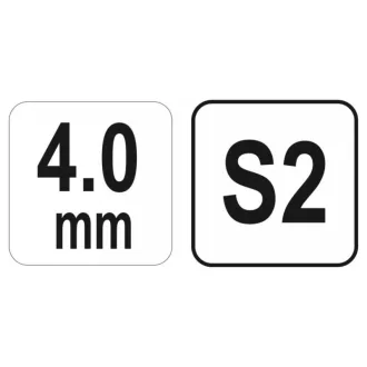YATO Imbus kľúč s guľovou hlavou 4,0 mm / 13 x 140 mm S2