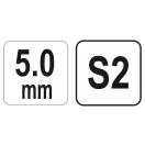 YATO Imbus kľúč s guľovou hlavou 5,0 mm / 17 x 140 mm S2