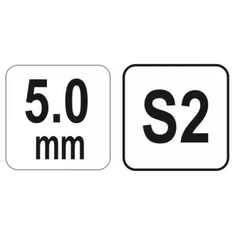 YATO Imbus kľúč s guľovou hlavou 5,0 mm / 17 x 140 mm S2