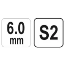YATO Imbus kľúč s guľovou hlavou 6,0 mm / 17 x 170 mm S2