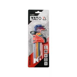 Sada kľúčov YATO Extended imbus 9 dielov 1,5 - 10 mm S2