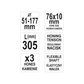 YATO Honovanie valca 51-177 mm