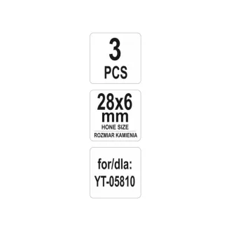 YATO vymeniteľná čeľusť na honovanie 28 x 6 mm (3 ks)