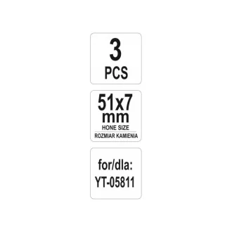 YATO vymeniteľná čeľusť na honovanie 51 x 7 mm (3 ks)