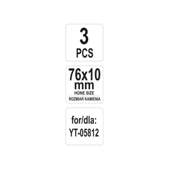 YATO Výmenná čeľusť na honovanie 76 x 10 mm (3 ks)