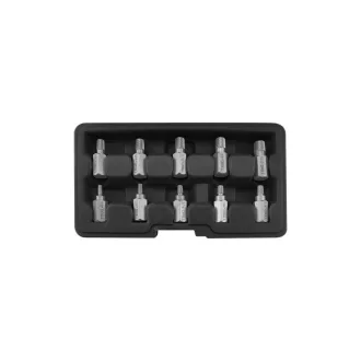   YATO súprava na extrakciu skrutiek 10 dielov (pre vnútorné torxové, šesťhranné a drážkované skrutky)