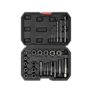 YATO Zlomený, zlomený vyťahovač skrutiek a sada vrtákov 26 kusov 3/8"