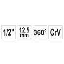 YATO Uhlomer krútiaceho momentu 1/2" CrV