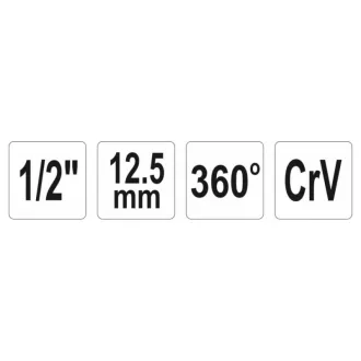 YATO Uhlomer krútiaceho momentu 1/2" CrV