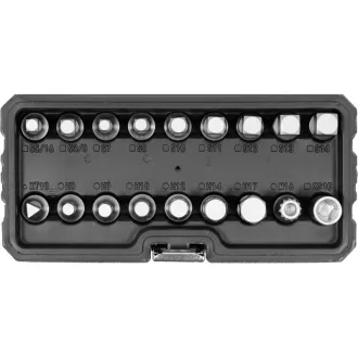   YATO Sada kľúčov na vypúšťanie oleja 18 kusov 3/8" CrV