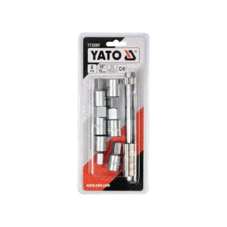   Sada kľúčov na vypúšťanie oleja YATO 6 kusov 3/8", 1/2", 8 mm, 10 mm, 12 mm, 14 mm 3/8" CrV