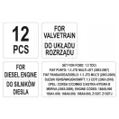 YATO Control upevňovacia sada 12 dielov (Diesel) Ford Fiat Suzuki Opel