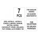 YATO Control upevňovacia sada 7 dielov (benzín) Opel Fiat Alfa Romeo