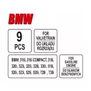YATO Control upevňovacia sada 9 dielov (benzín) BMW